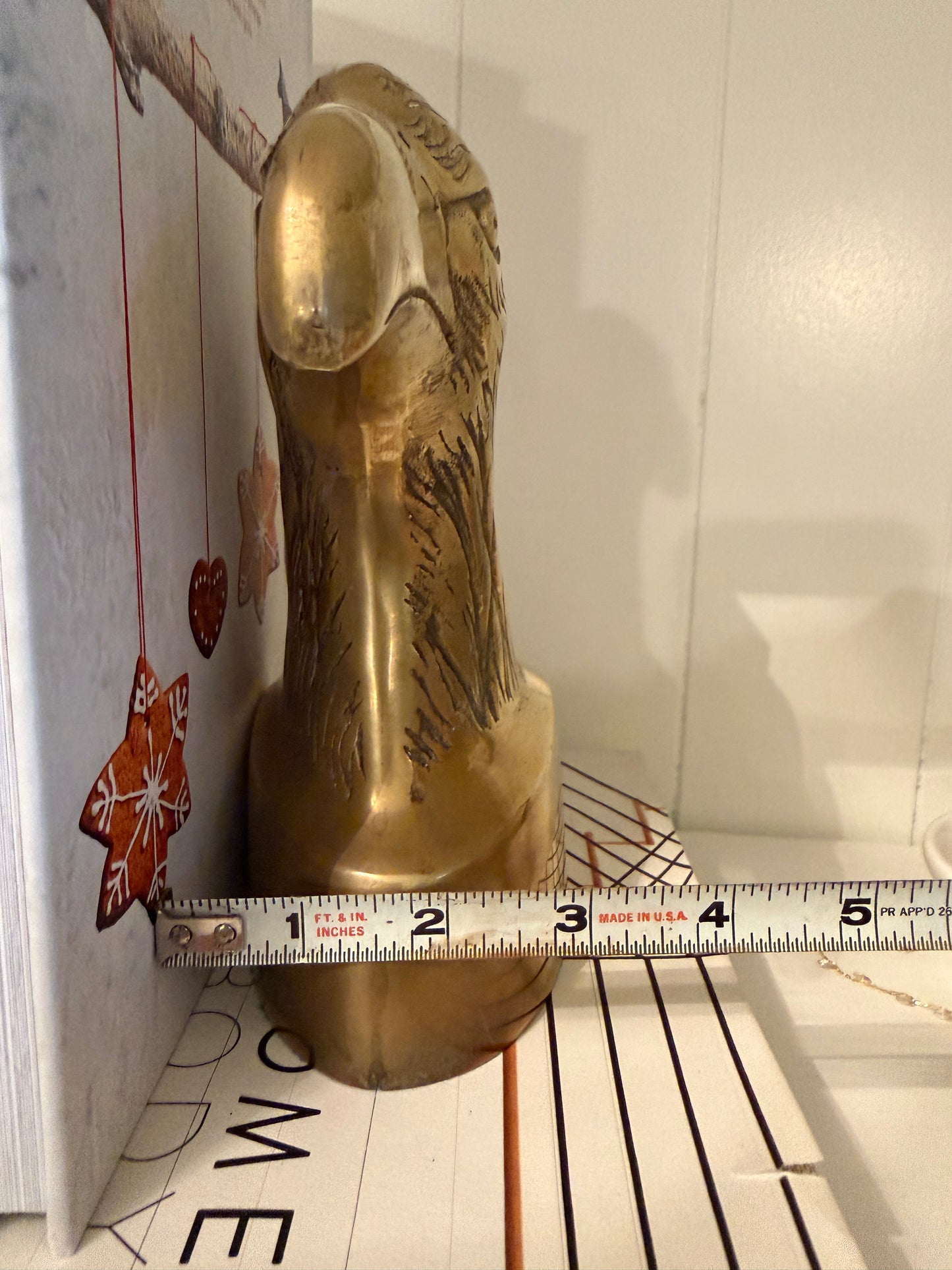 Vintage Brass American Eagle Bookends