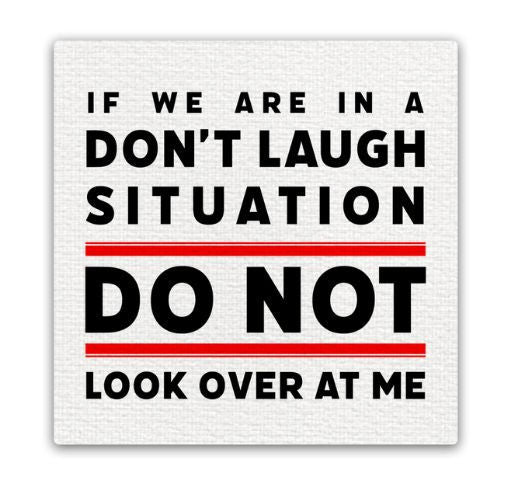 Funny Canvas  Magnet Don't Laugh - 1152