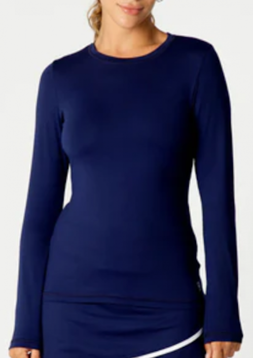 Sofibella Long Sleeve Crew Top Large