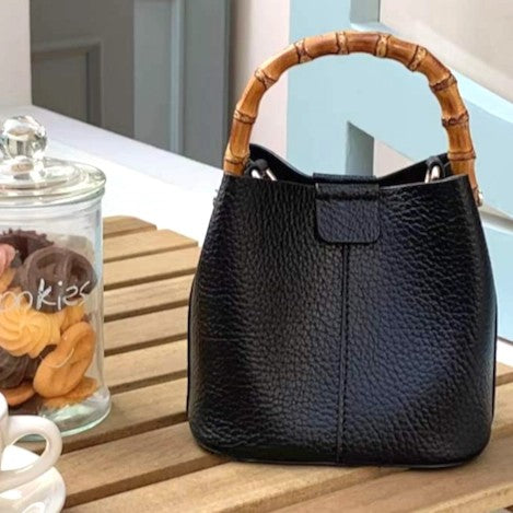 BAMBOO TOP HANDLE BAG PRETTY PERSUASIONS