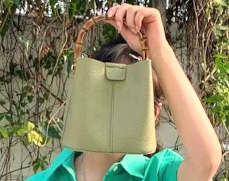 BAMBOO TOP HANDLE BAG PRETTY PERSUASIONS