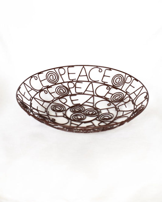 Peace Wire Bowl Trades of Hope 11" diameter