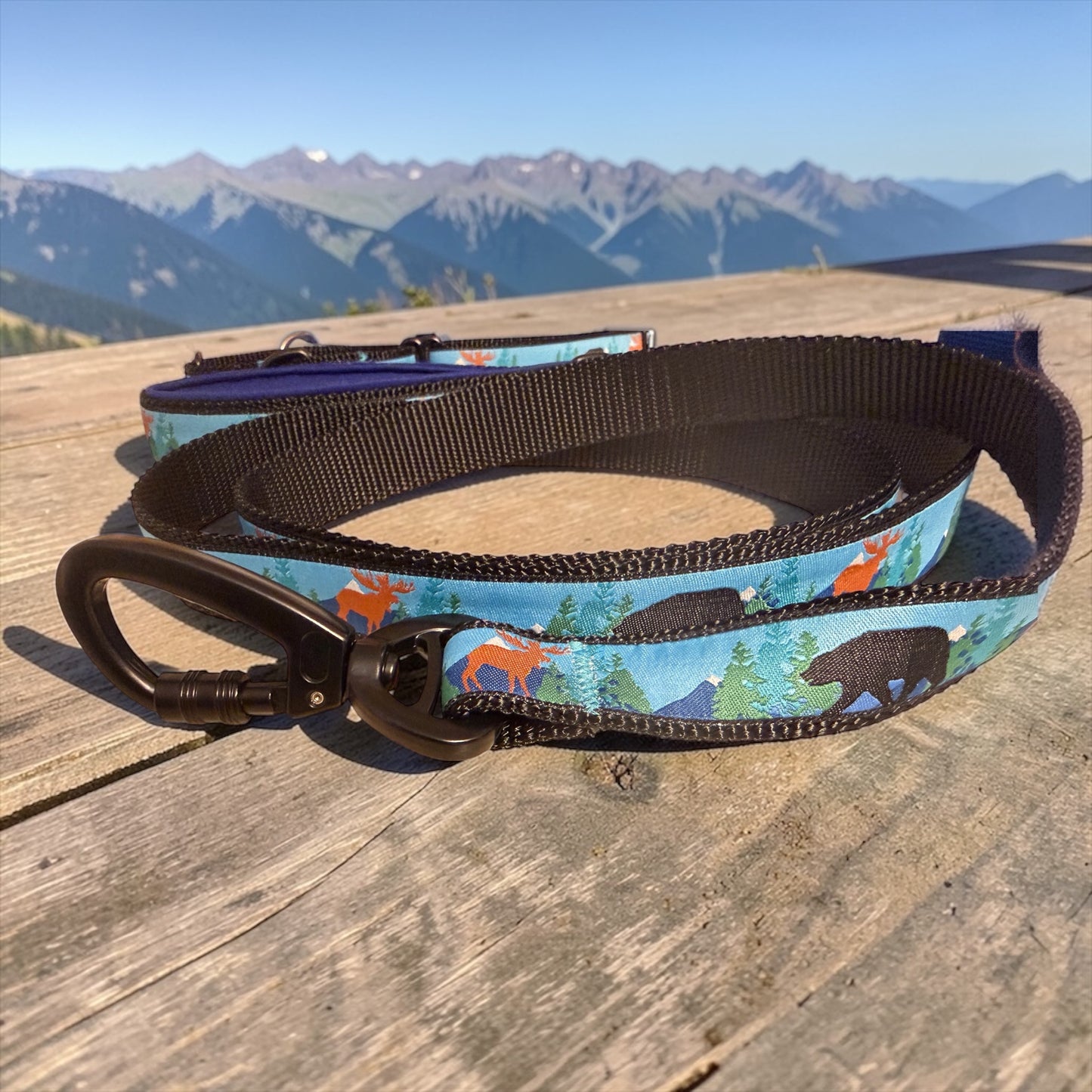 Bear & Moose Mountain Dog Collar Winni&Me Woofwear XS 3/4in 8-12