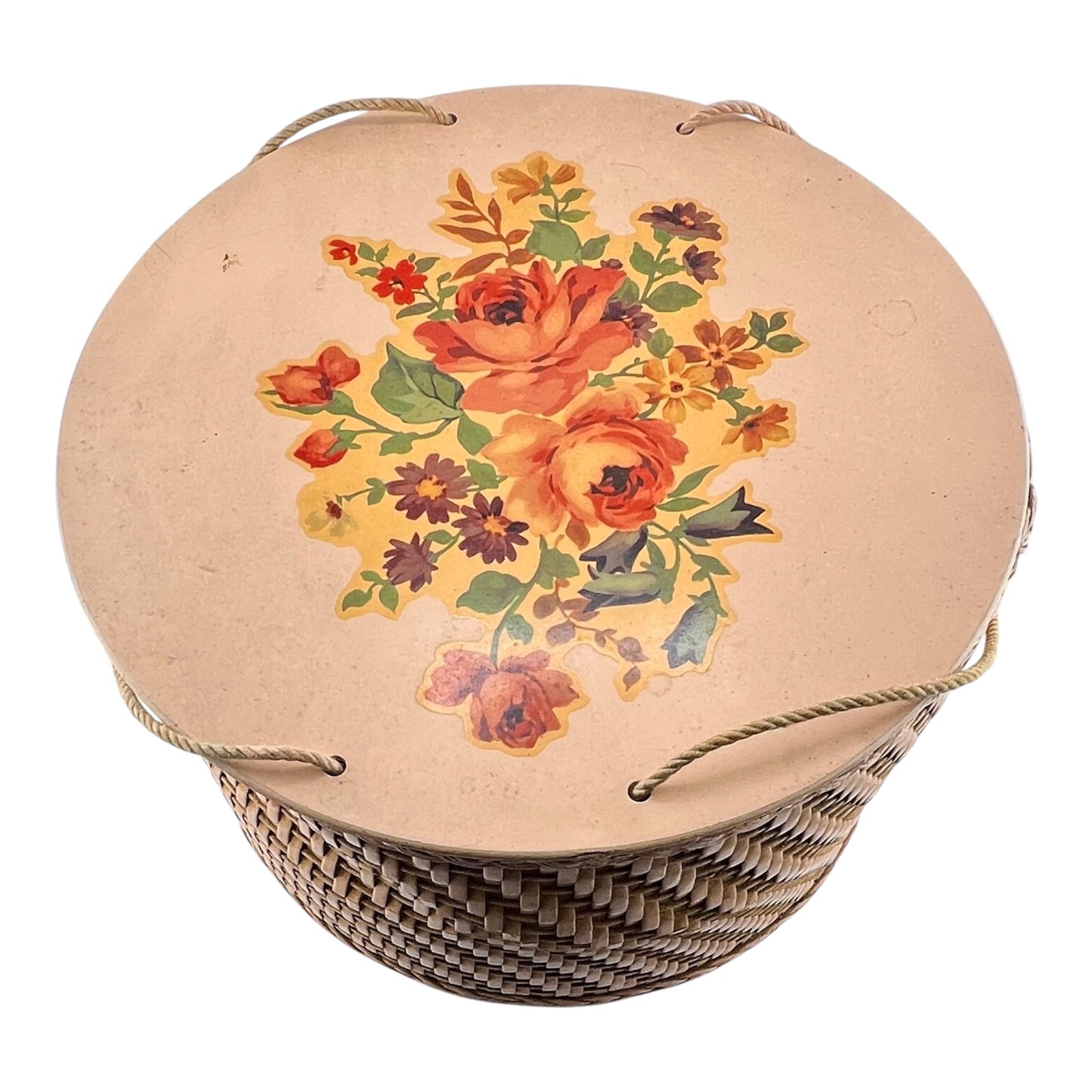 1940s Harvey Wicker Sewing Box