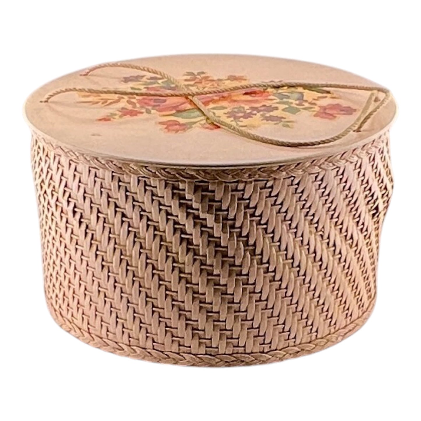 1940s Harvey Wicker Sewing Box