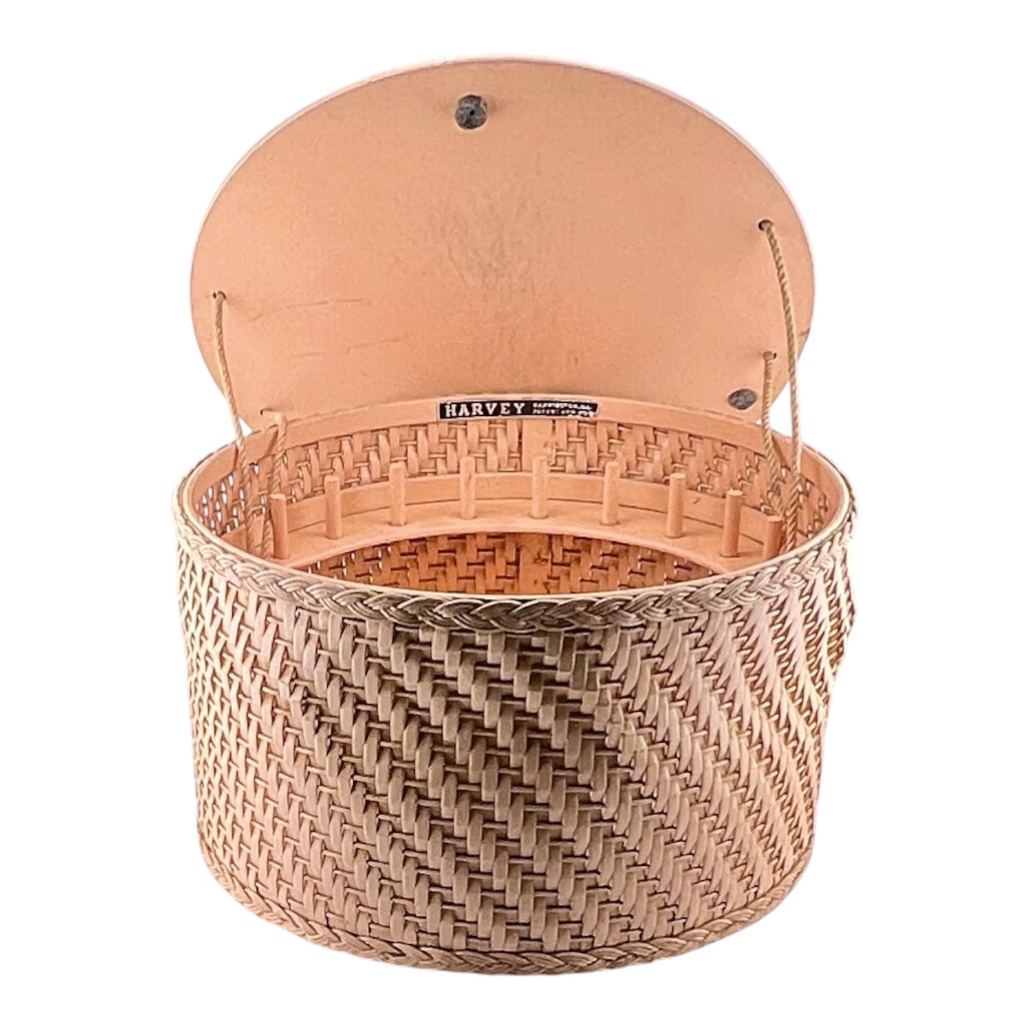 1940s Harvey Wicker Sewing Box