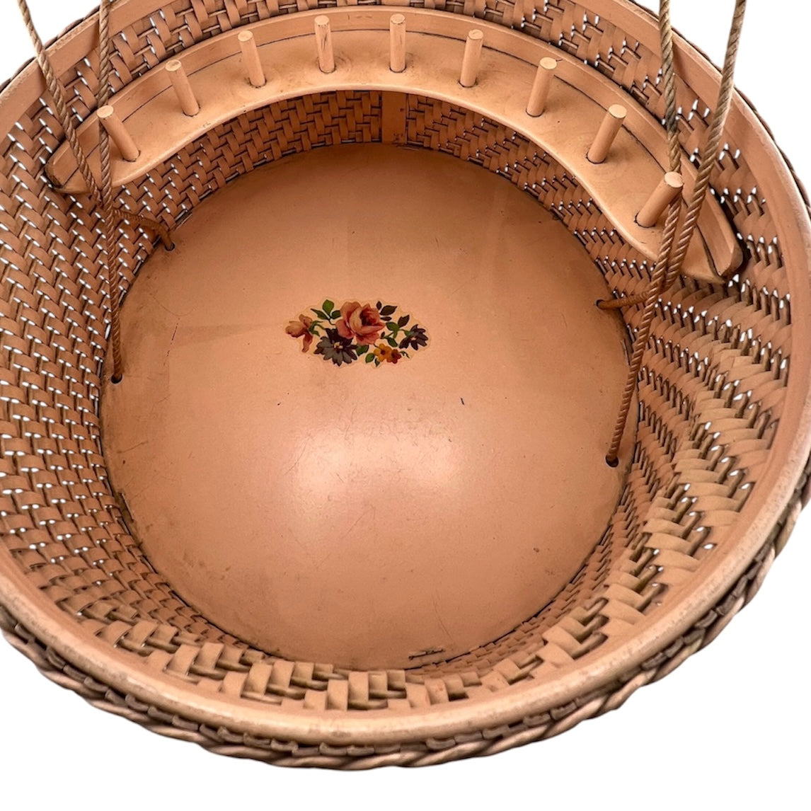 1940s Harvey Wicker Sewing Box