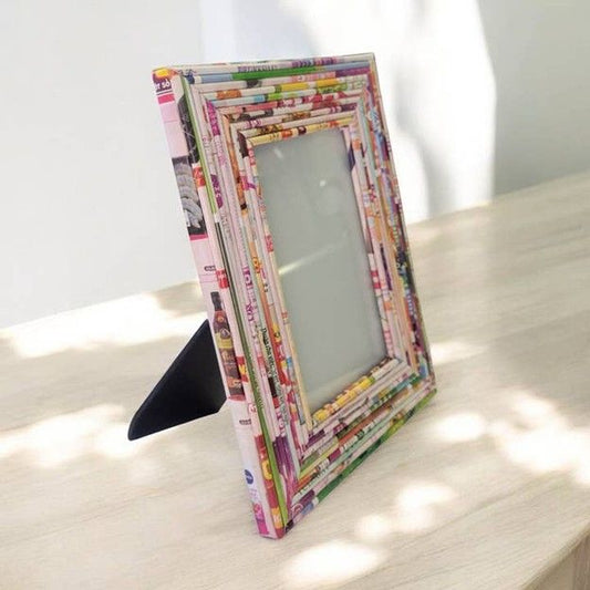Picture Frames - 4" x 6" Upcyled Paper Company 8.6" x 6.7" x .06"