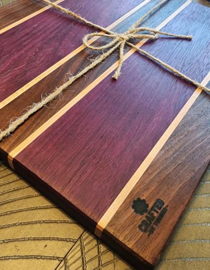 Cutting Board Crafted By Turner 12.75in x 11.125in x 0.75in