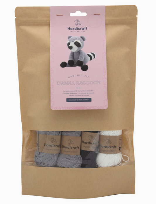Crochet Kit Hardicraft Lyanna Raccoon