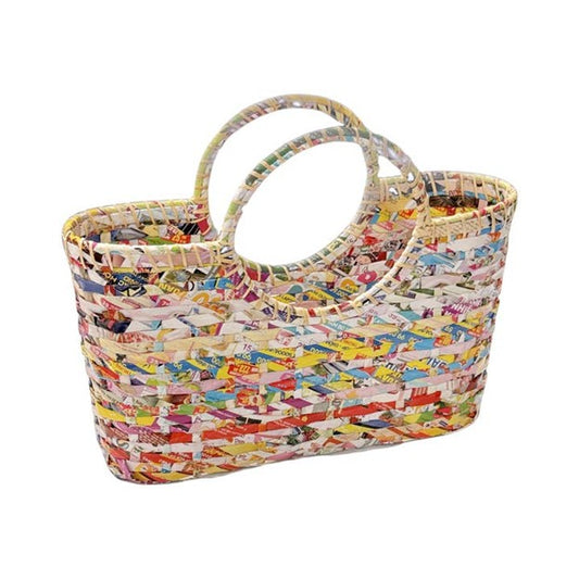 Tote/Handbag Upcycled Paper Company 17" wide by 5" deep