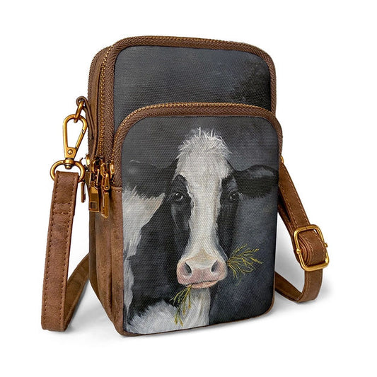 Mooing  Cell Phone Cross Body Bag - 1152
