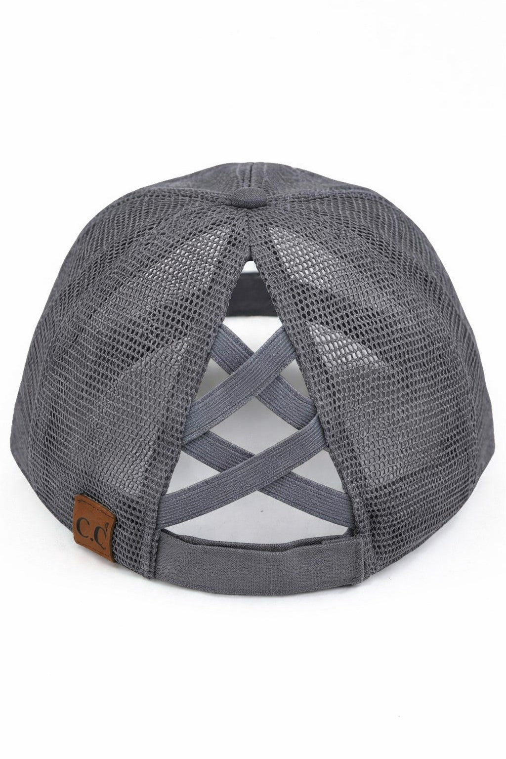 Blessed  Pony Tail  Hat  Grey