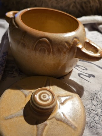Frankoma individual serving pots with lids
