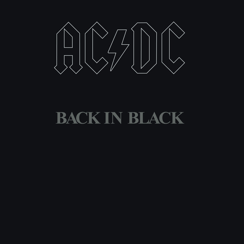 Coaster AC/DC Back in Black Album Cover