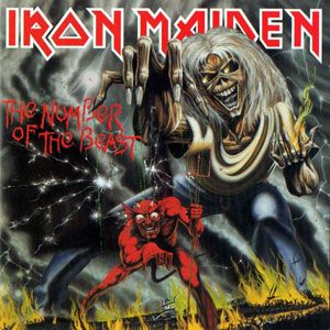 Coaster Iron Maiden Number Album Cover