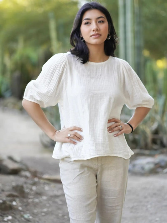 DOUBLE GAUZE TOP DOLMA ONE SIZE