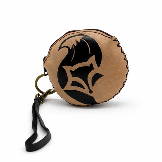 Leather Change Purse Fox - 1152