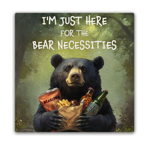 Funny Canvas  Magnet Bear Necessities - 1152