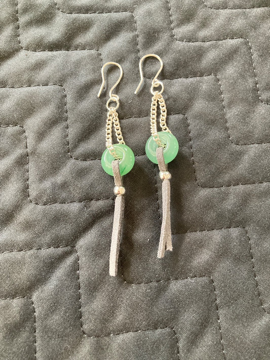 Aventurine Gemstone Earrings Bellajules
