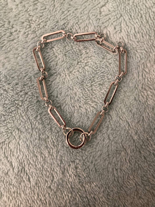 6.5” Paperclip Stainless Steele  Chain Bracelet Bellajules