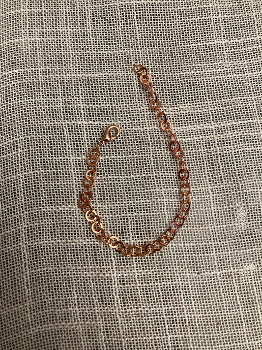 Copper over Brass 7” Chain  Bracelet  Bellajules 7”