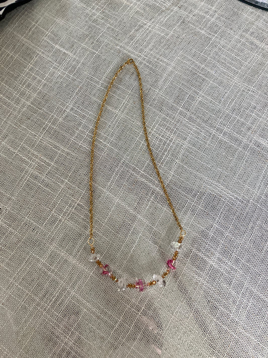 18” Gemstone Necklace with Gold Plated Chain Bellajules