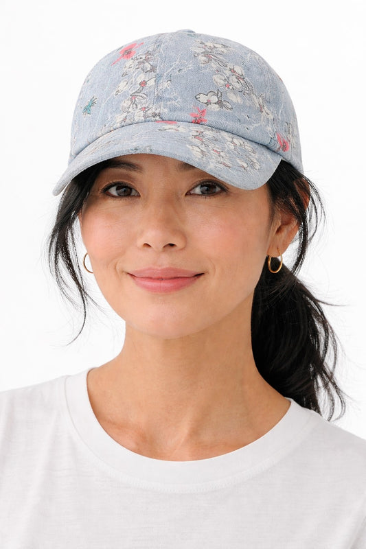 Jean Floral Ball Cap
