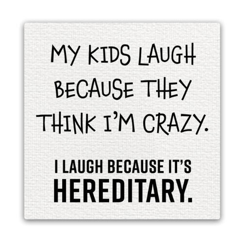 Funny Canvas  Magnet Kids Laugh - 1152